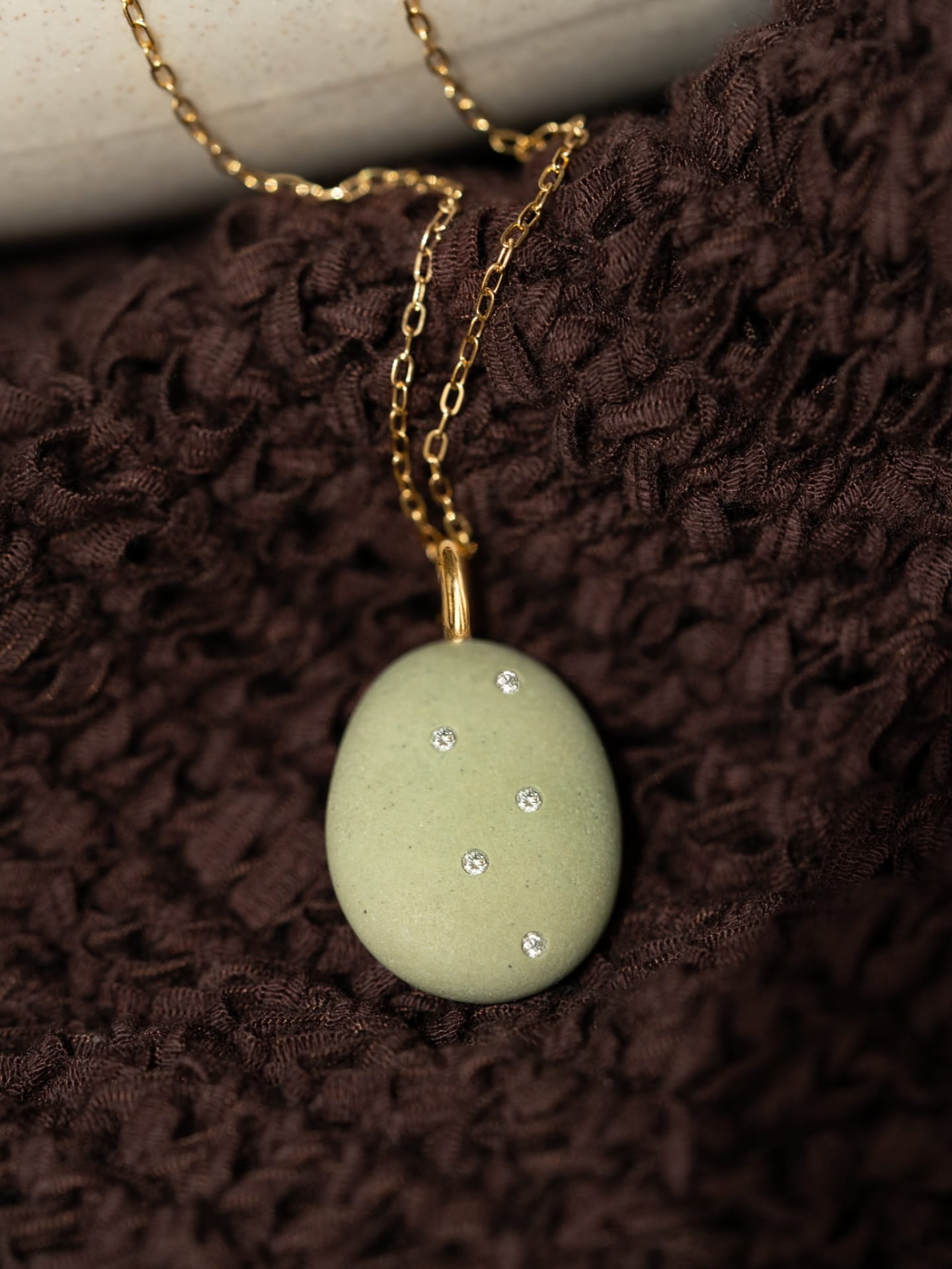 CVC Stones takes natural pebbles and elevates them with diamonds, placed to accentuate their form and color. Tap the link in bio to shop at #AUBADEJEWELRY
