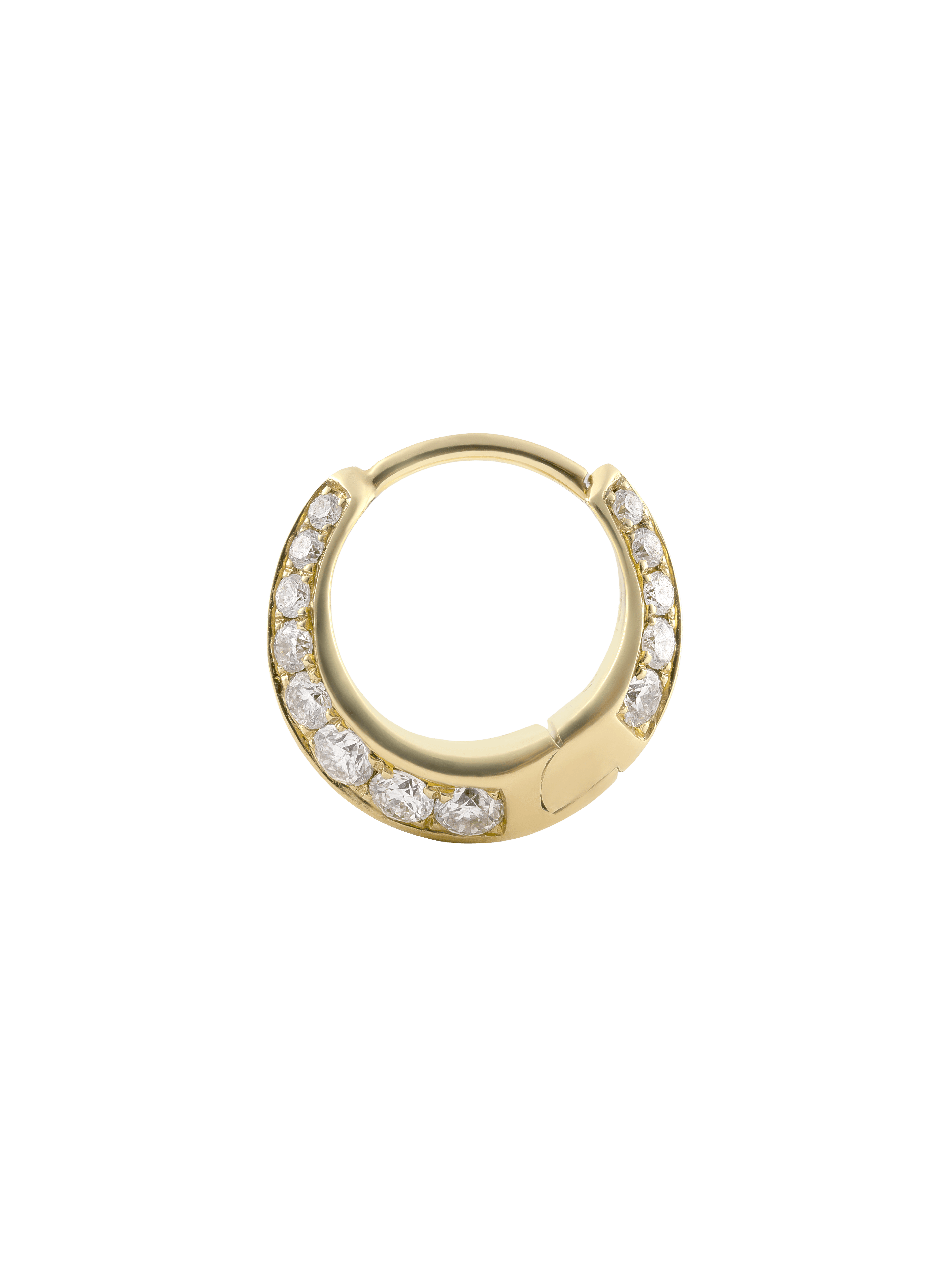 Small Diamond Hoop Earrings