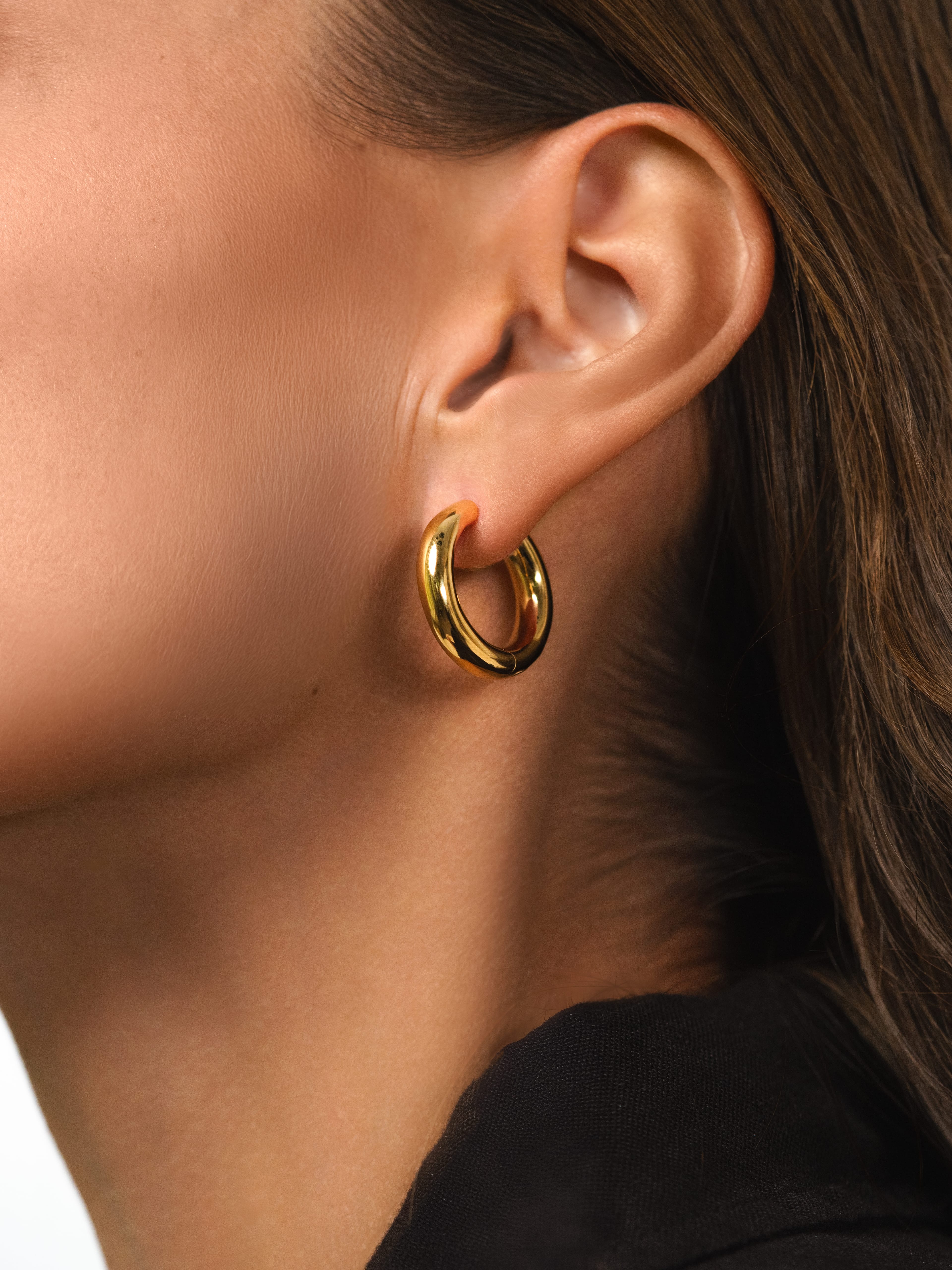 gold hoop earrings