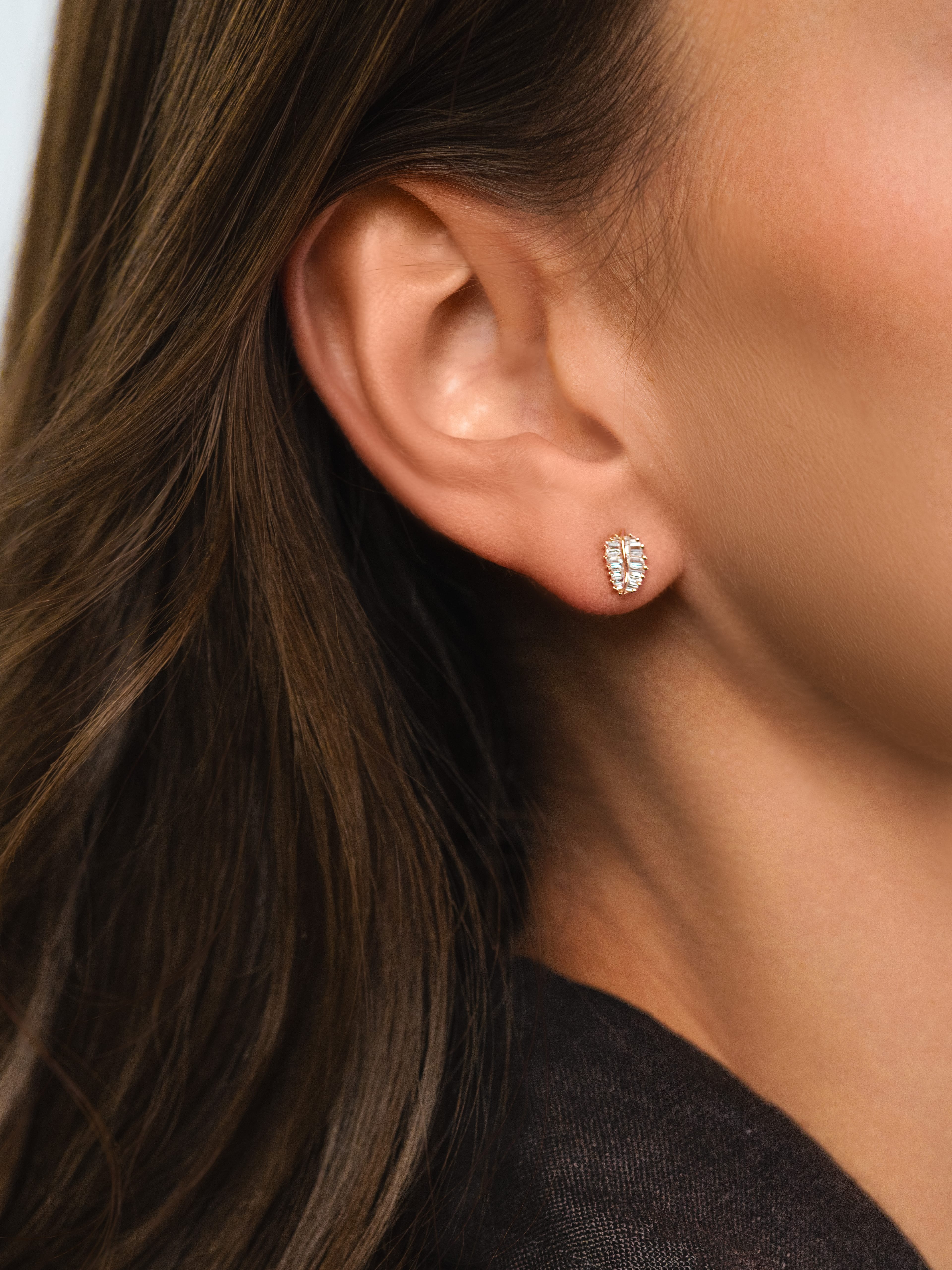 diamond stud earrings